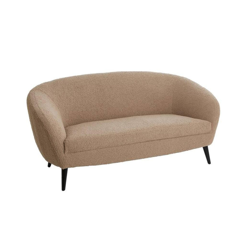 Almond 2-seater teddy sofa