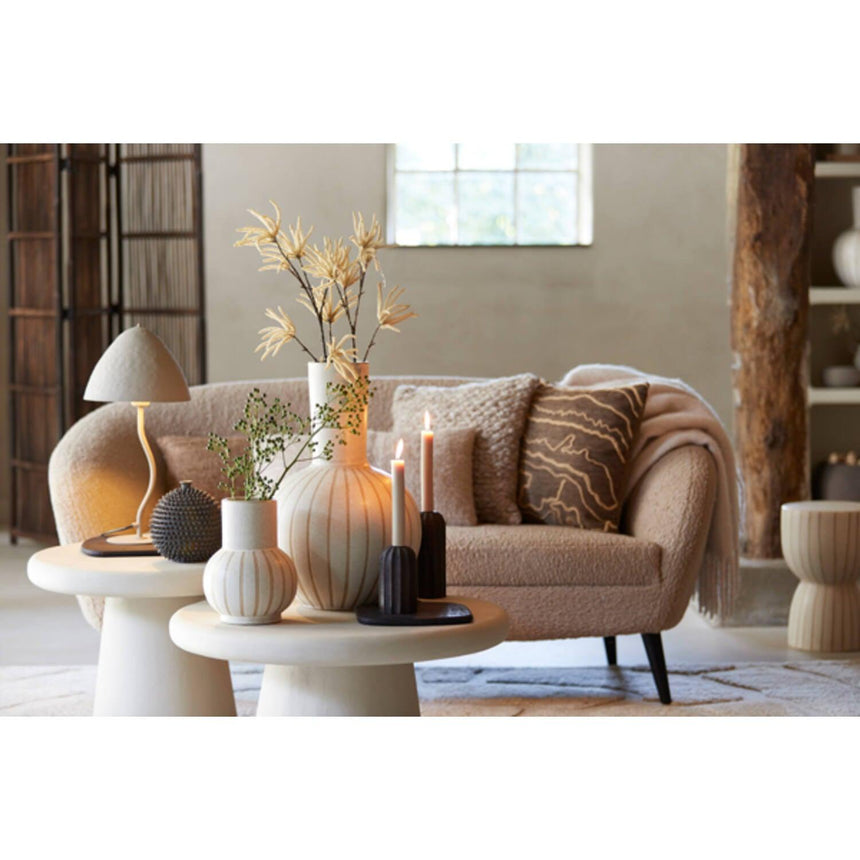 Almond 2-seater teddy sofa