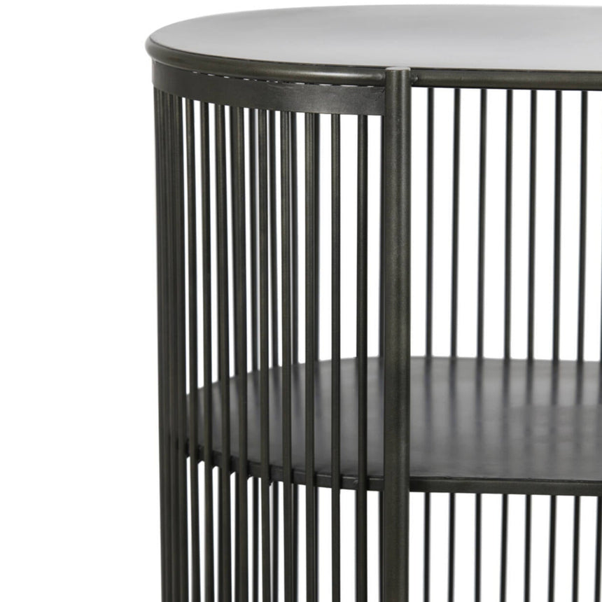 Yellow wooden dining table