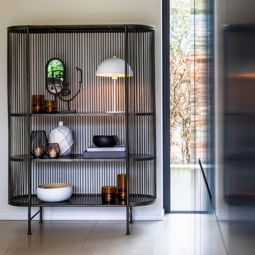 Yellow wooden dining table