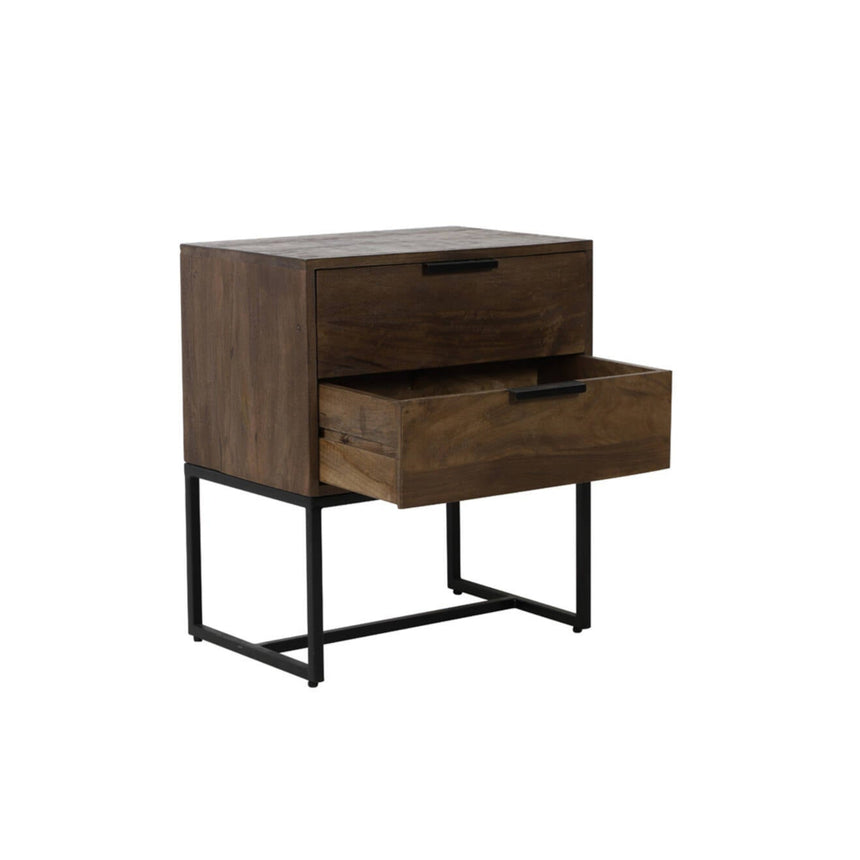 Yellow wooden dining table