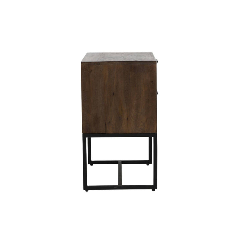 Yellow wooden dining table