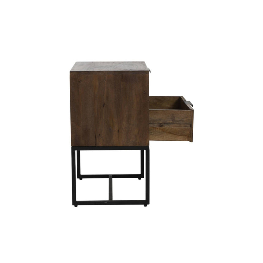 Yellow wooden dining table