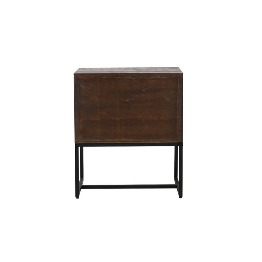 Yellow wooden dining table