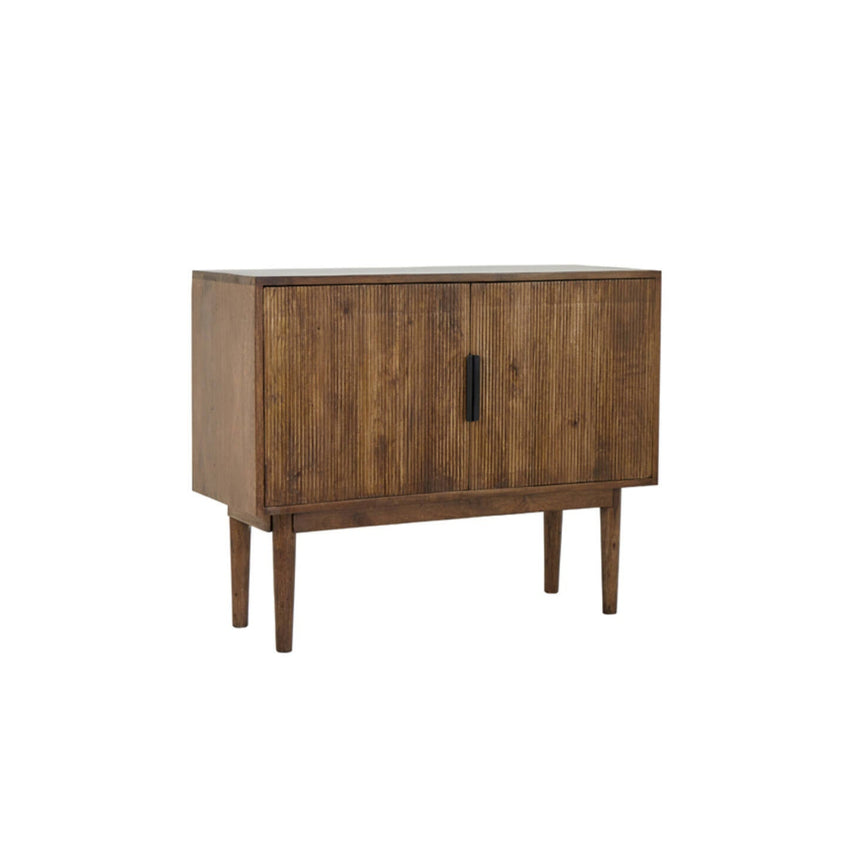 Yellow wooden dining table