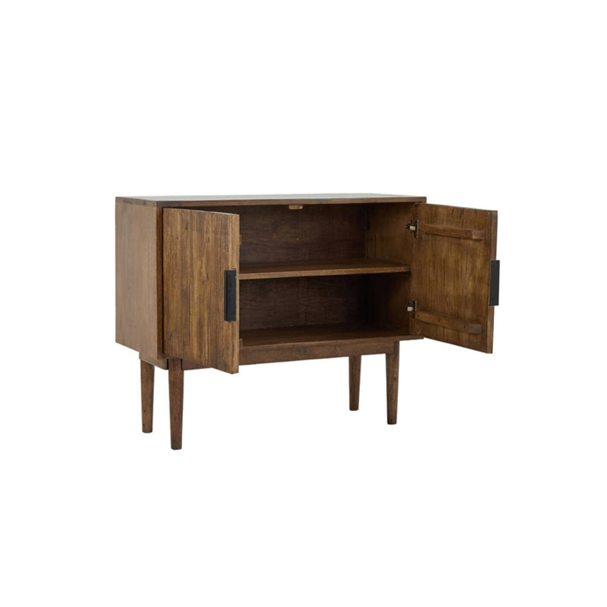 Yellow wooden dining table