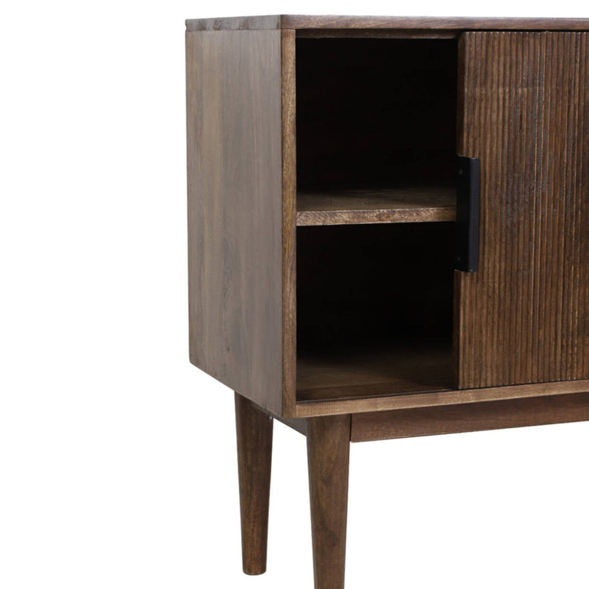 Yellow wooden dining table