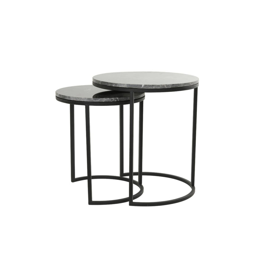 Alfio márvány lerakóasztal szettben