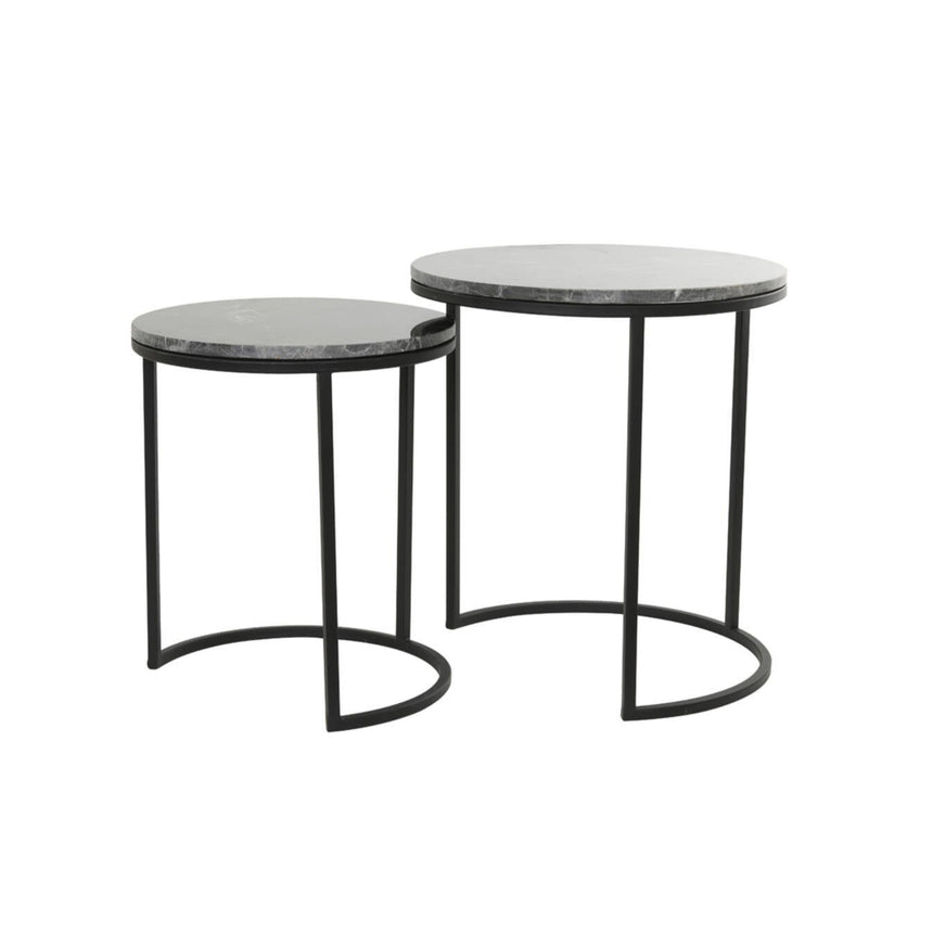 Alfio márvány lerakóasztal szettben