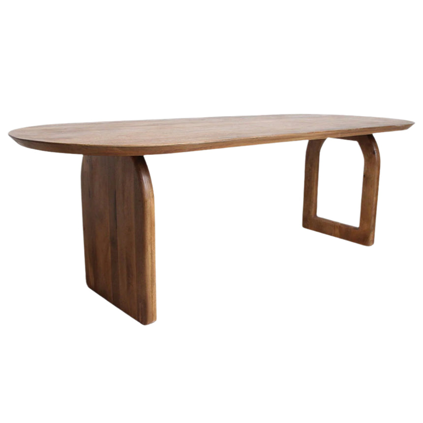 Bullnose Mix wooden dining table 180x90