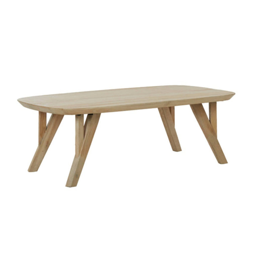 Yellow wooden dining table