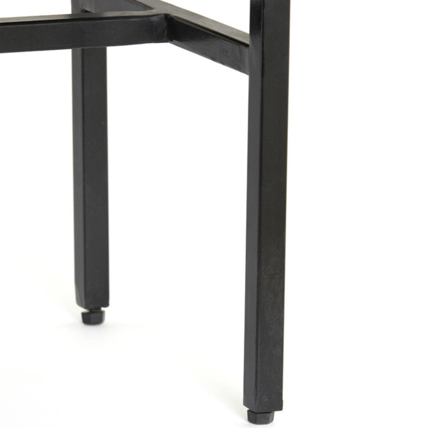 Yellow wooden dining table