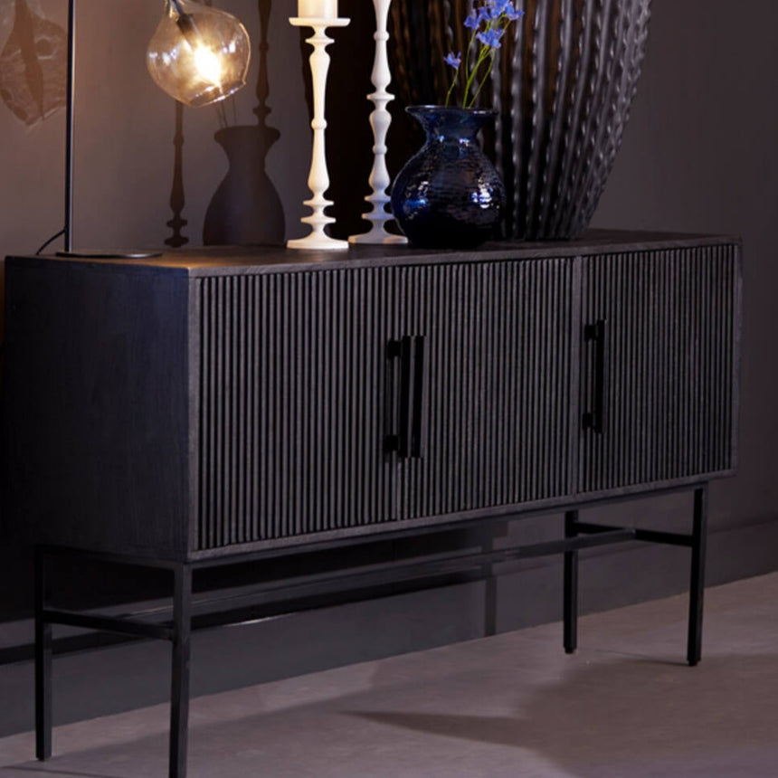 Yellow wooden dining table