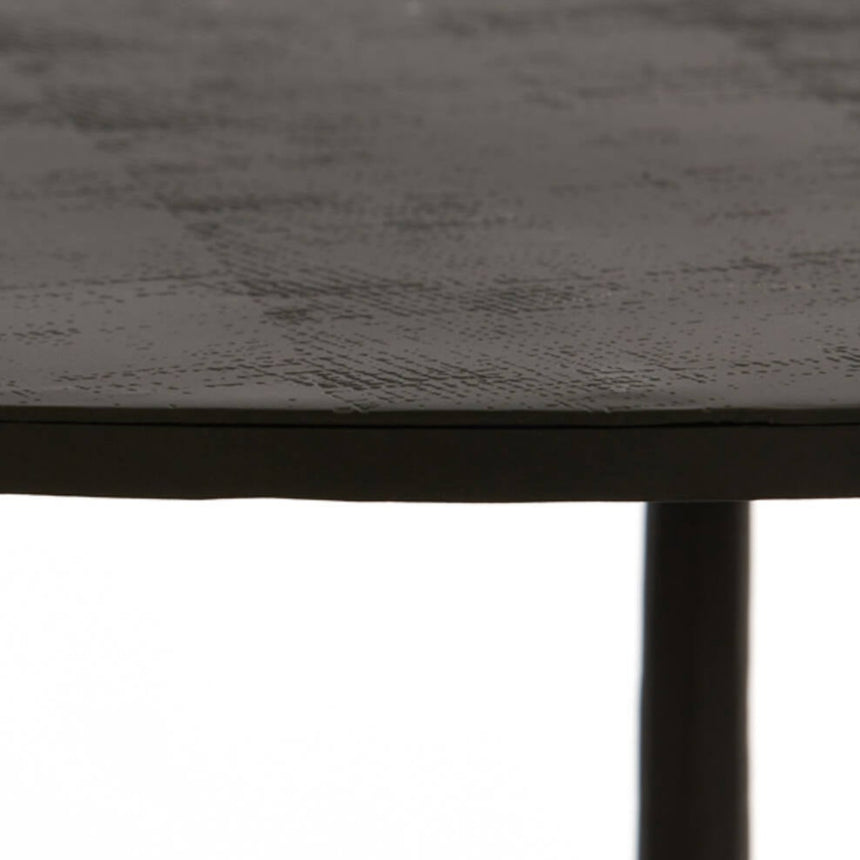 Yellow wooden dining table