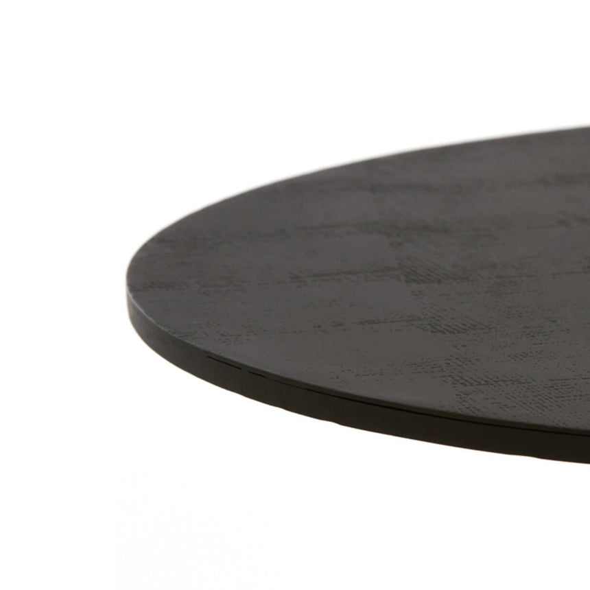 Yellow wooden dining table