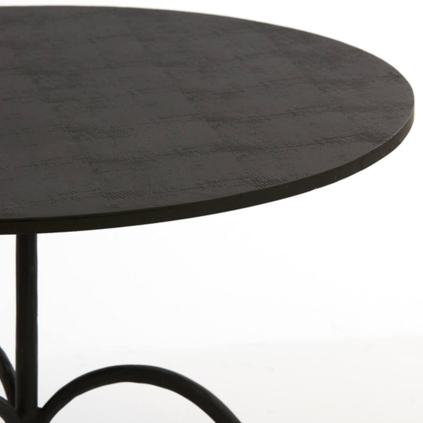 Yellow wooden dining table