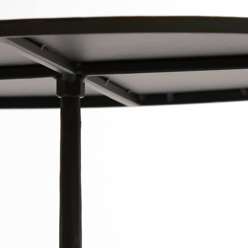 Yellow wooden dining table