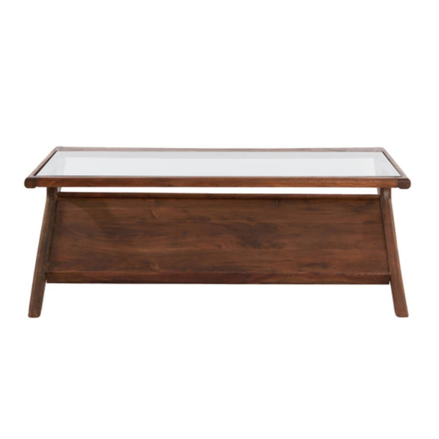 Yellow wooden dining table