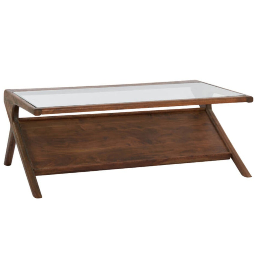 Yellow wooden dining table