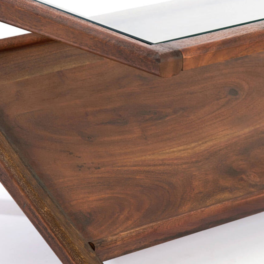 Yellow wooden dining table