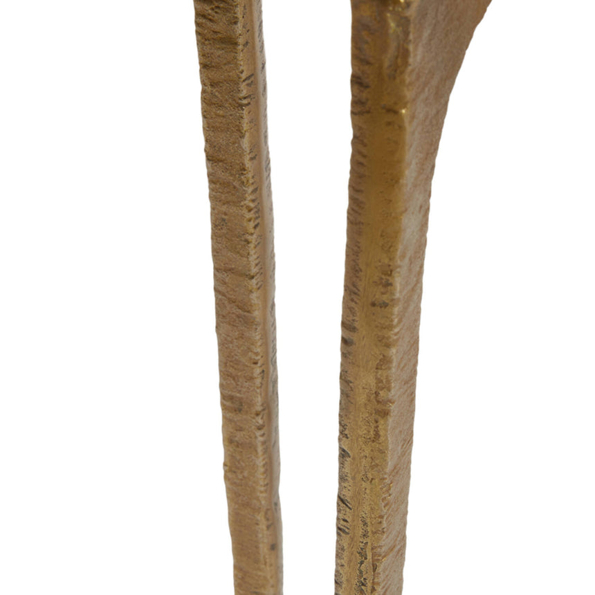 Yellow wooden dining table