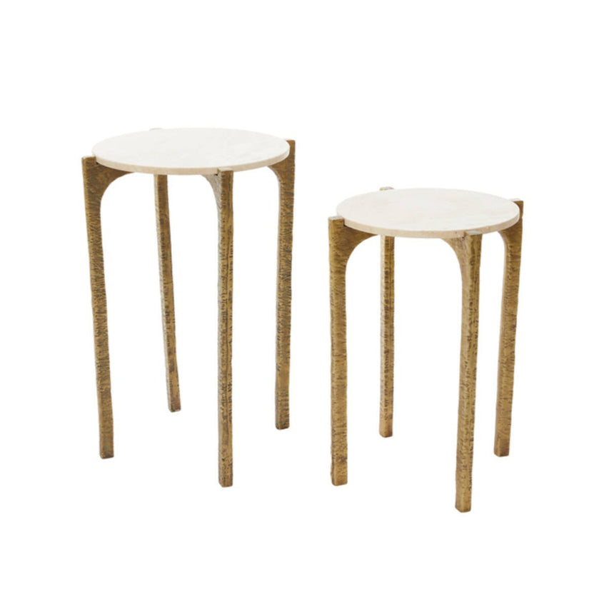 Kanae travertin lerakóasztal szettben