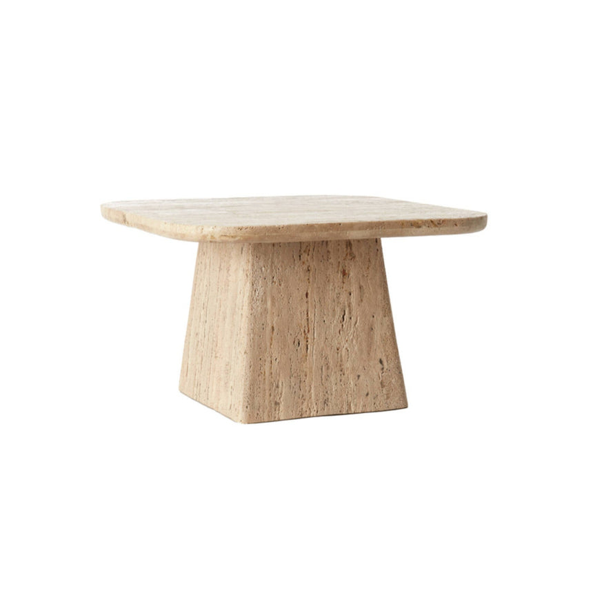 Yellow wooden dining table