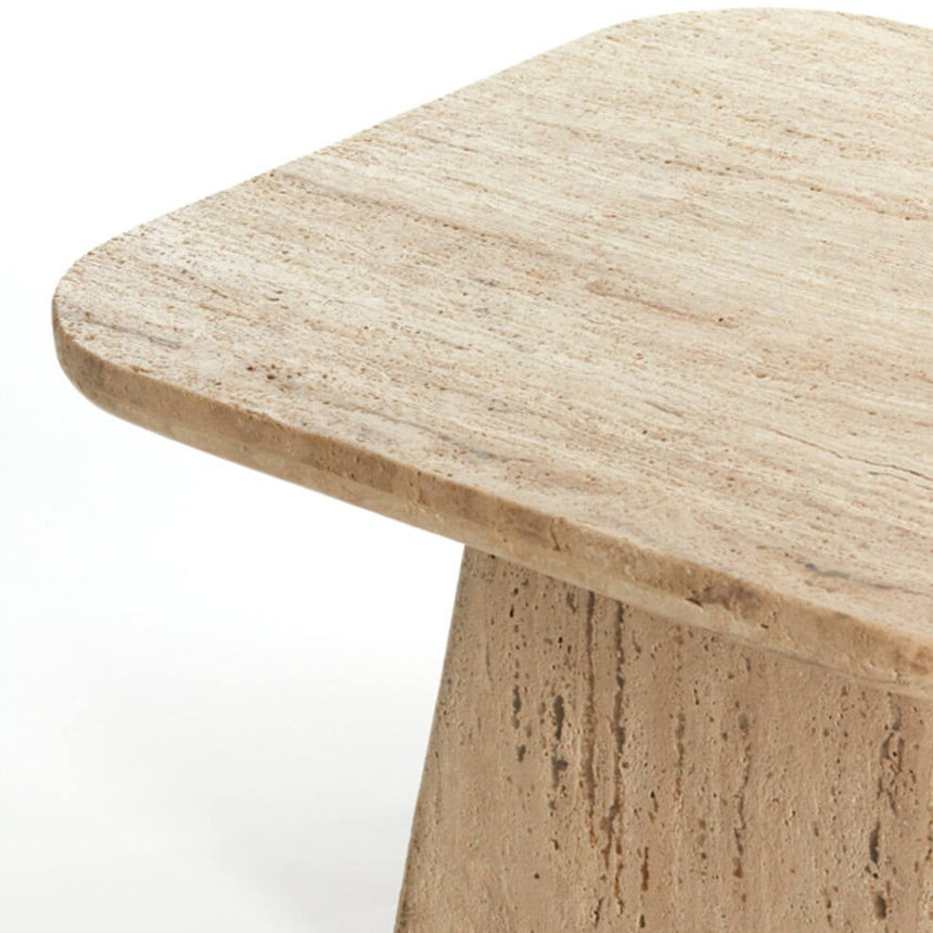 Yellow wooden dining table