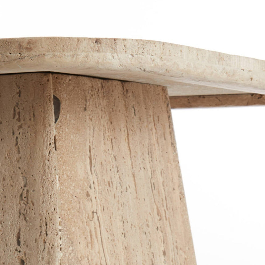 Yellow wooden dining table