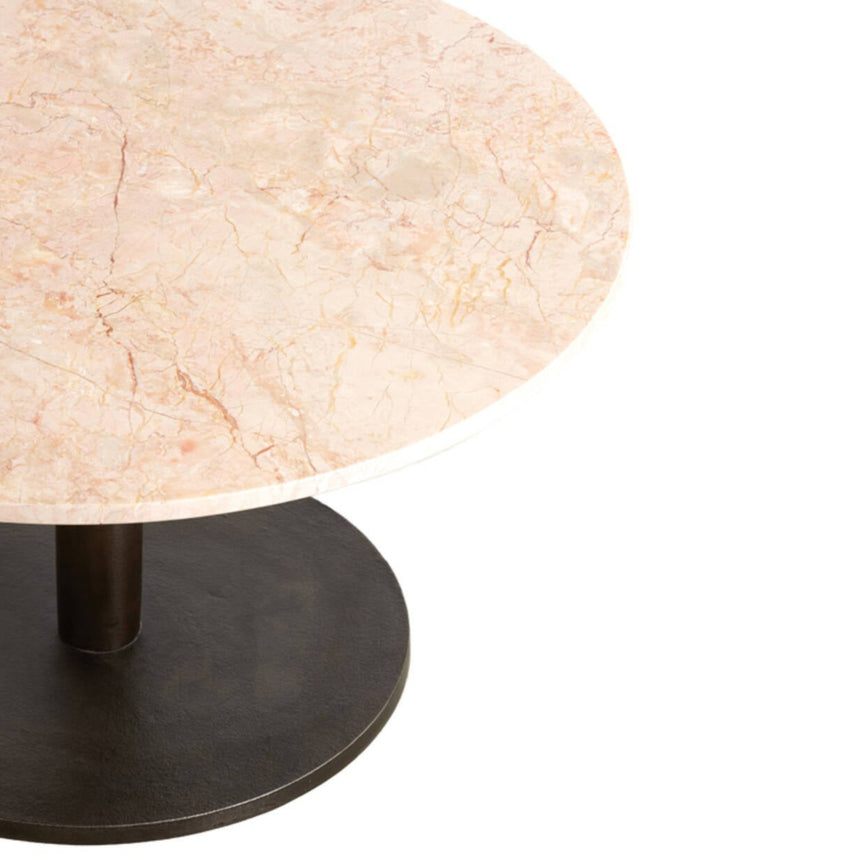 Yellow wooden dining table