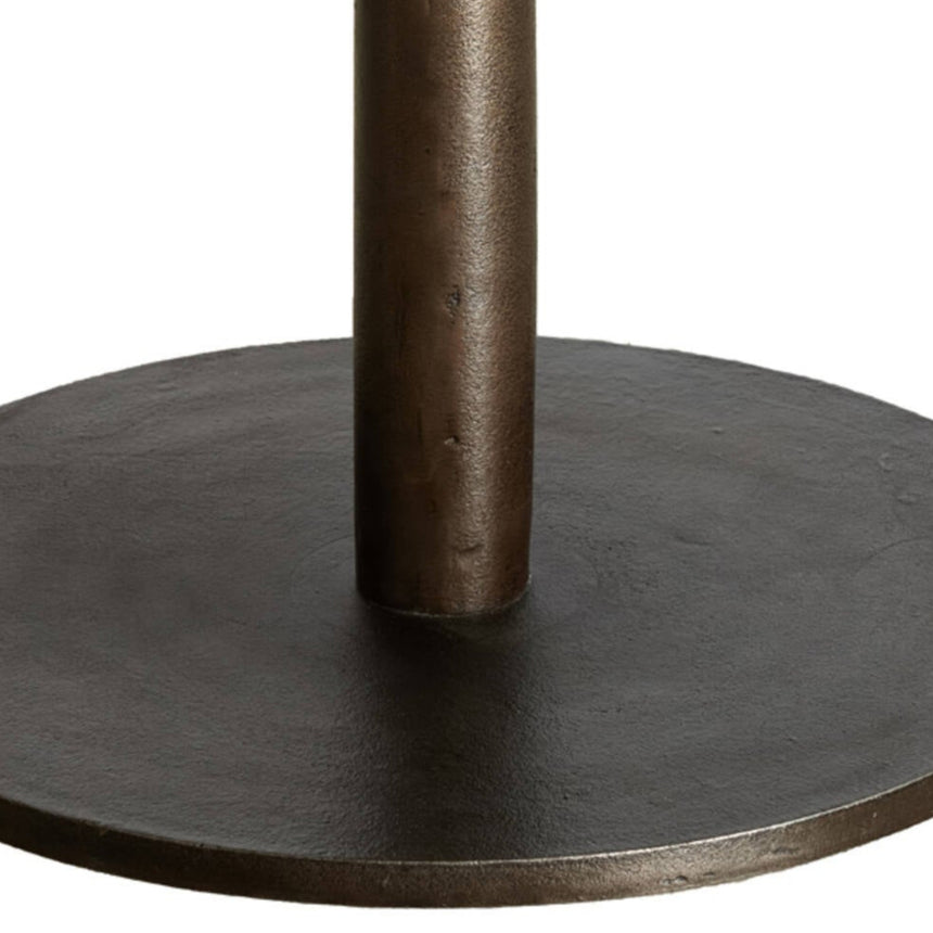 Yellow wooden dining table