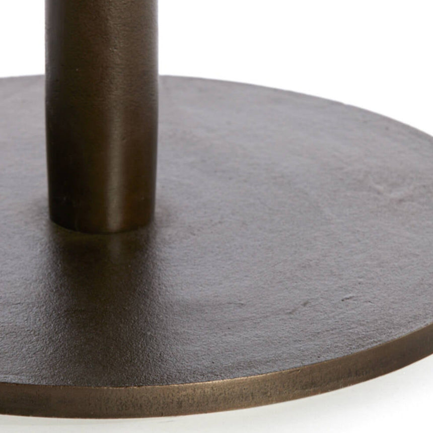 Yellow wooden dining table