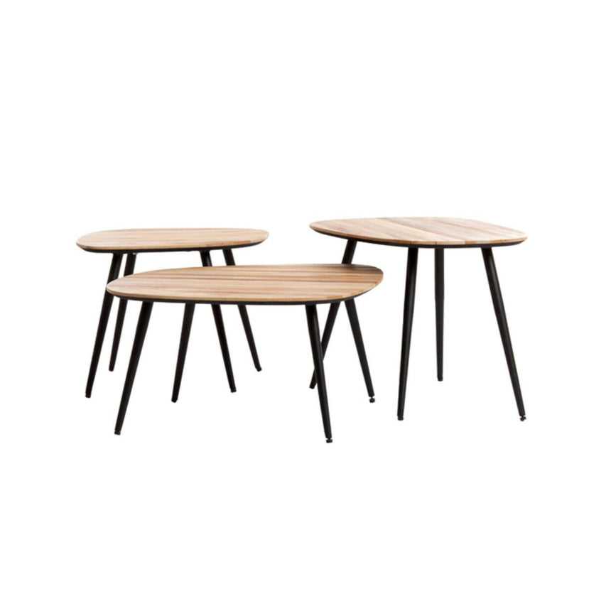 Yellow wooden dining table