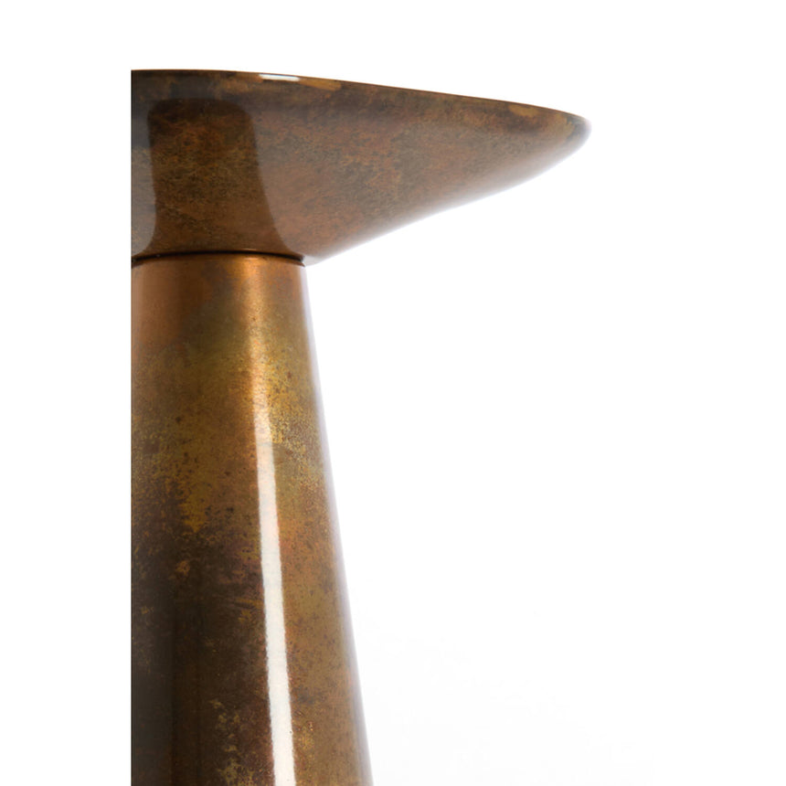 Abala lerakóasztal – Réz-bronz ragyogás és kecses forma