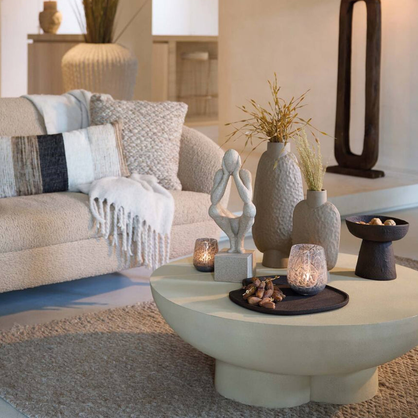 Yellow wooden dining table