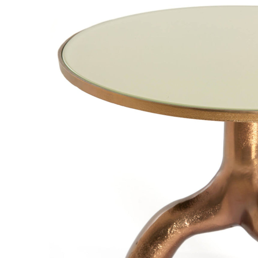 Mello üveg lerakóasztal