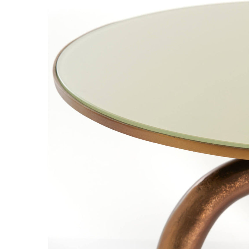 Yellow wooden dining table