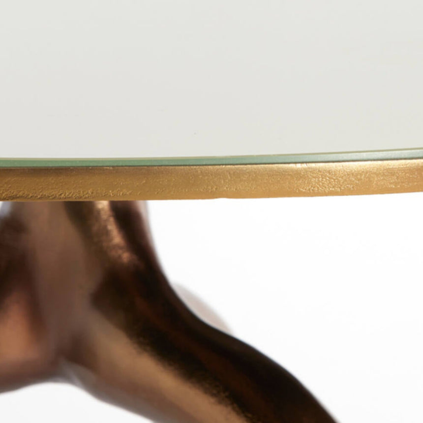 Yellow wooden dining table