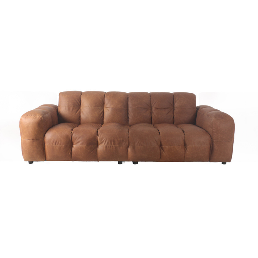 Hackman 3-seater leather sofa