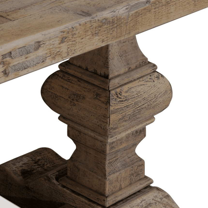 Column wooden dining table 180x90