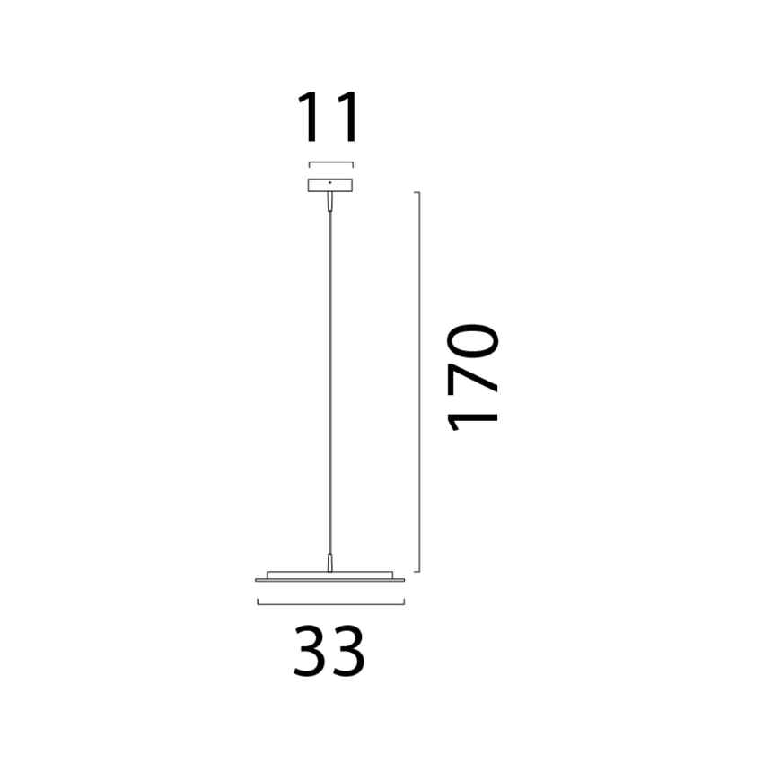 Milan nikkel fém függőlámpa