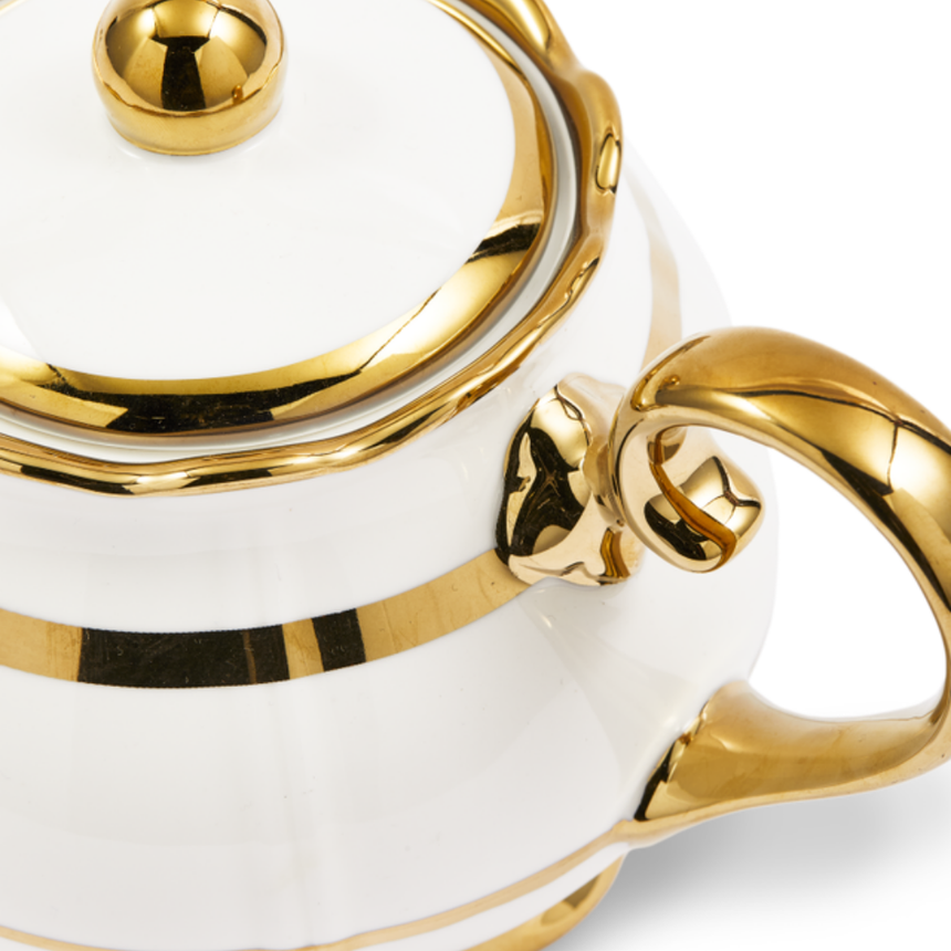 Golden Finds porcelán teáskanna