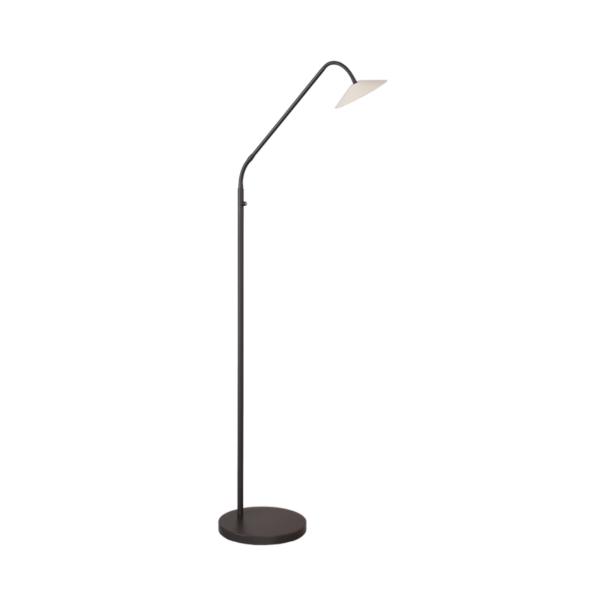 Ceppo metal floor lamp with black frame 150