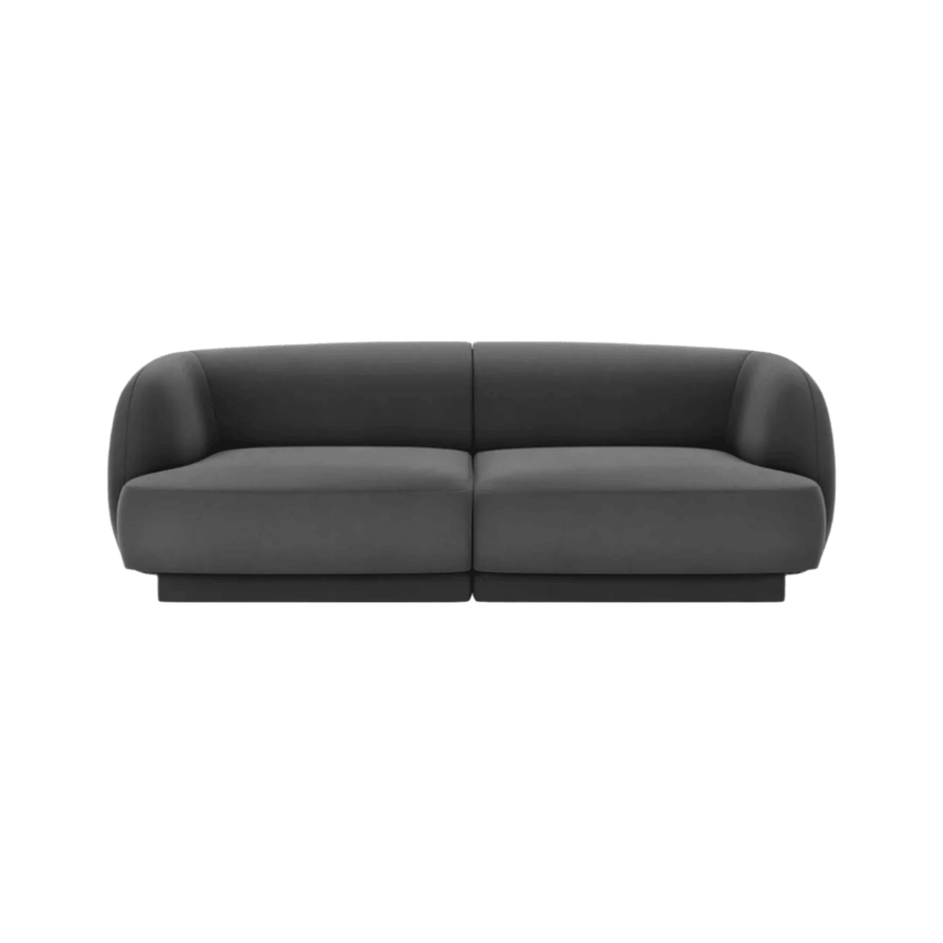 Miley 2-seater velvet sofa