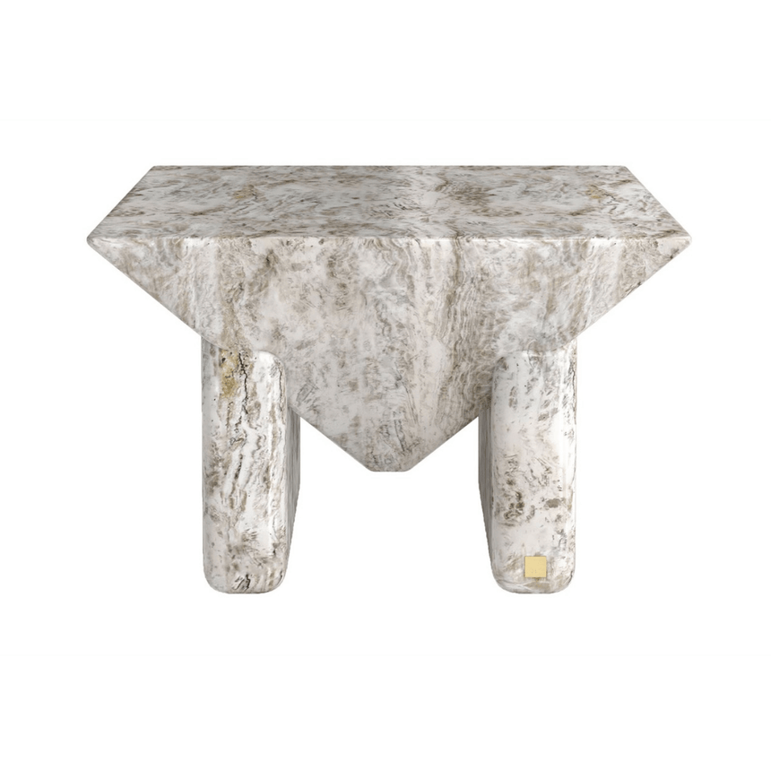 Prism marble-effect coffee table