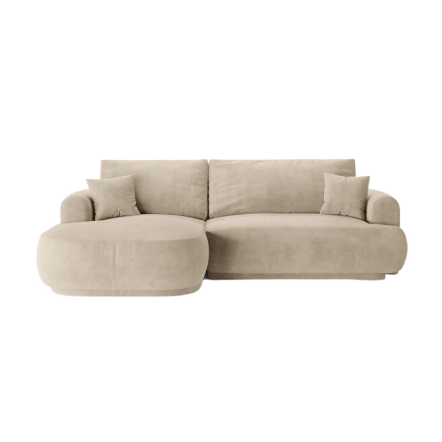 Ella balos bársony sarokkanapé