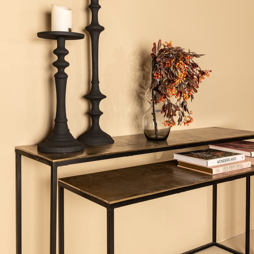 Kae fém konzolasztal szettben