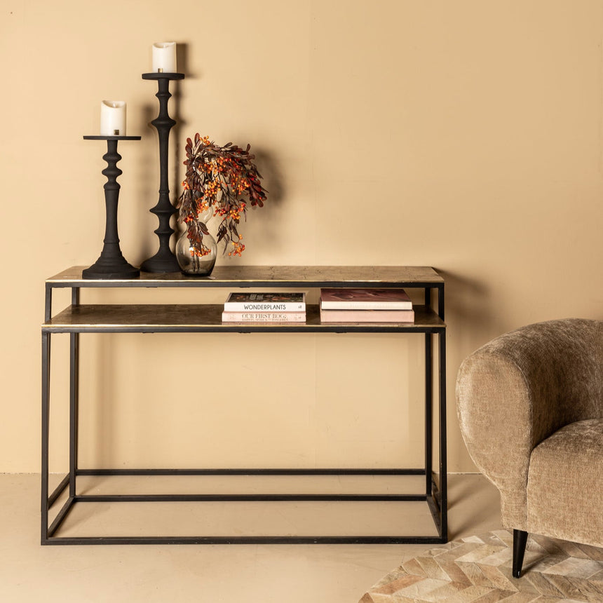 Kae fém konzolasztal szettben