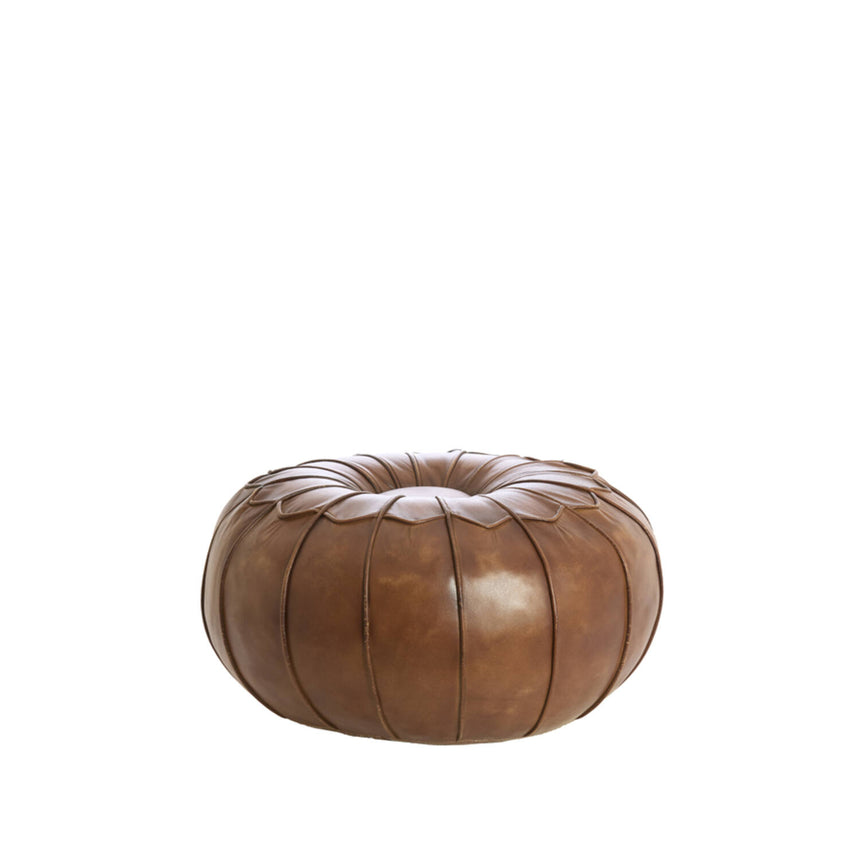 Calima kerek bőr puff – Retro Vibes