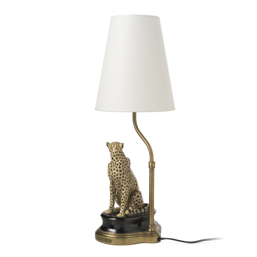Cheetah szövet asztali lámpa